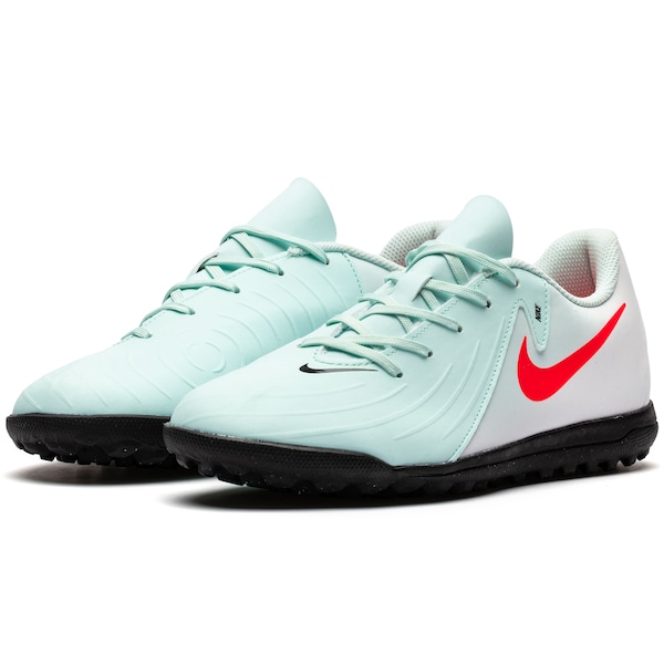 Vista 3 Chuteira Society Nike Phantom GX II Club Adulto AZUL CLA/ROSA CLA Nike AZUL CLA/ROSA CLA