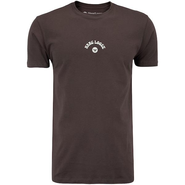 Camiseta Masculina Hang Loose Manga Curta Silk MC Chest | Cor: MARROM | Tamanho: P