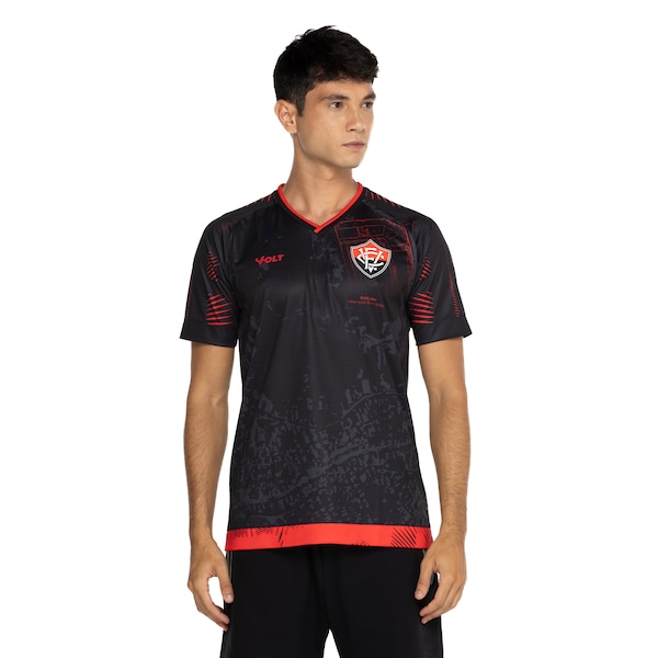 Camisa do Vitória-BA Volt Masculina Aquecimento Torcedor