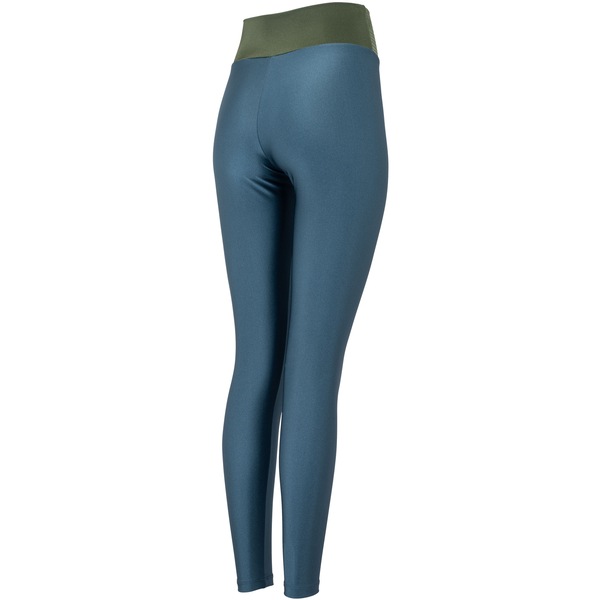 Vista 3 Calça Legging Feminina Lauf Matelasse Poesia AZUL Lauf AZUL