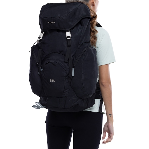 Mochila Nord Cargueira Trail 55 Litros | Cor: PRETO | Tamanho: único