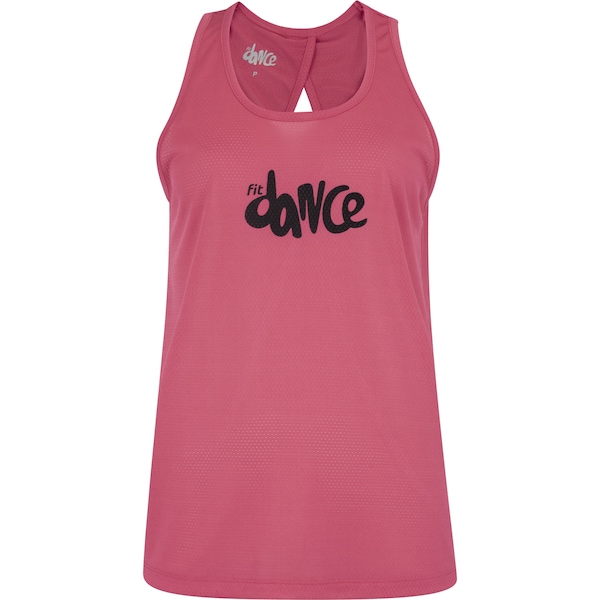 Camiseta Regata Feminina Fit Dance Transpassada | Cor: ROSA | Tamanho: G