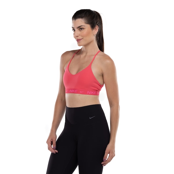 Top Fitness com Bojo Nike Baixa Sustentação Dri-Fit Indy SPT _A