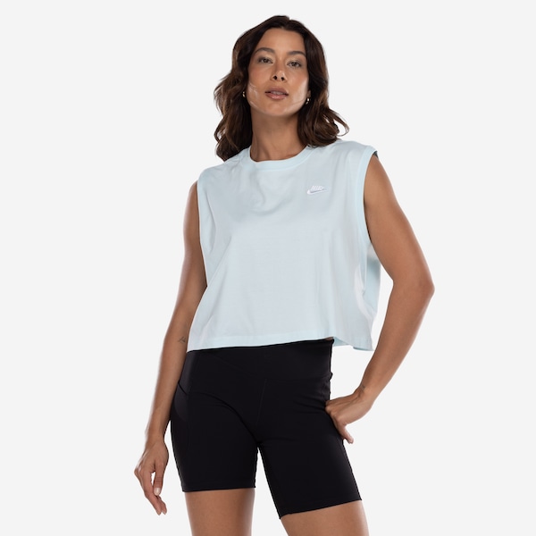 Blusa Cropped Feminina Nike Club SL Tee