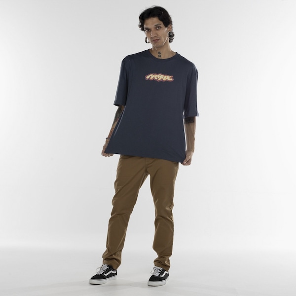 Camiseta Approve Manga Curta Over Blur Dog