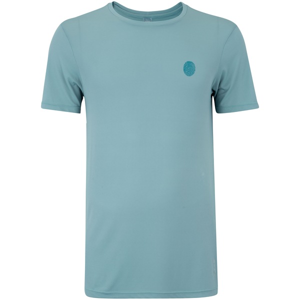 Camiseta Masculina Oxer Manga Curta Crepe Estampada | Cor: AZUL CLA/AZUL ESC | Tamanho: G