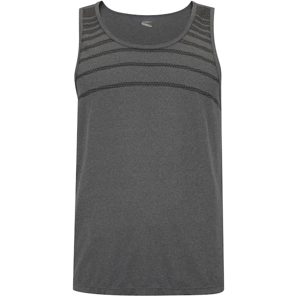Camiseta Regata Masculina Oxer Crepe Estampada | Cor: CINZA/PRETO | Tamanho: M