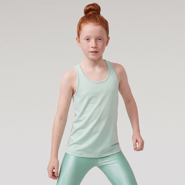 Camiseta Regata Infantil Oxer Jogging New | Cor: VERDE CLARO | Tamanho: 14