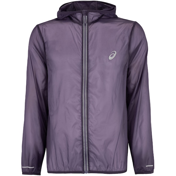 Jaqueta Masculina ASICS com Capuz Ultraleve Packable Repelente à Água