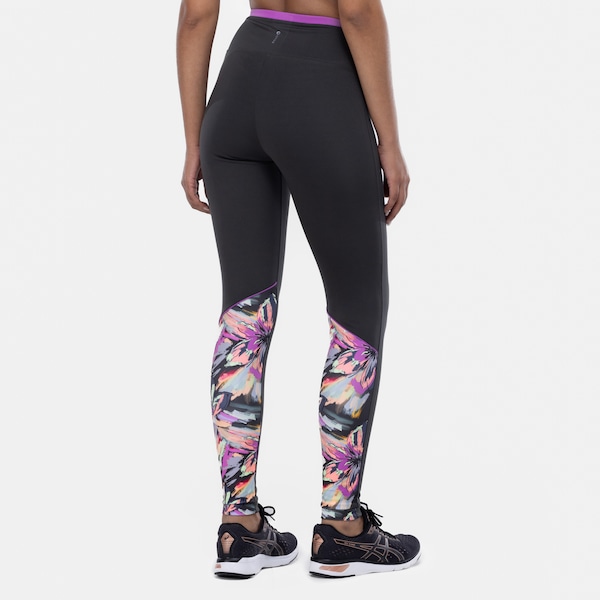 Vista 3 Calça Legging Feminina Oxer Floral Maxi II Média Compressão Cós Médio VERDE ESC/ROSA Oxer VERDE ESC/ROSA