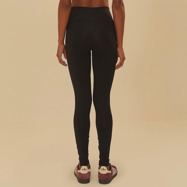 Vista 3 Calça Legging Feminina Farm Recorte Voô Doce Média Compressão Cintura Média PRETO/AZUL FARM PRETO/AZUL