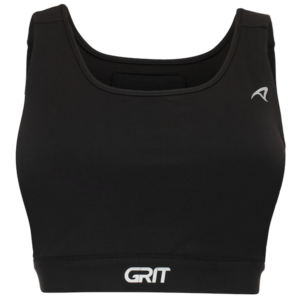 Top Fitness com Bojo Removível Authen Alta Sustentação Grit Bossa Reto com Bolso Ajustável Adulto