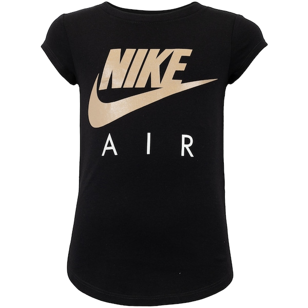 Camiseta Infantil Nike Manga Curta Futura Air SS | Cor: PRETO | Tamanho: 7