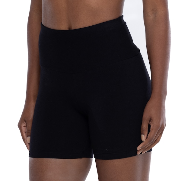 Vista 2 Bermuda Feminina Oxer Ciclista Cotton PRETO Oxer PRETO