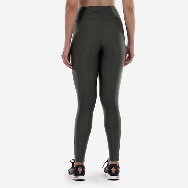 Vista 3 Calça Legging Feminina ASICS Shibori Recortes VERDE ASICS VERDE
