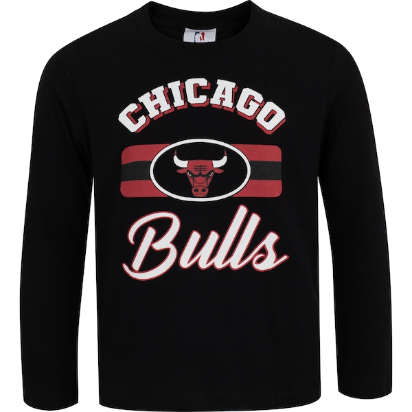 Camiseta do Chicago Bulls Infantil NBA Manga Longa Placement N0324