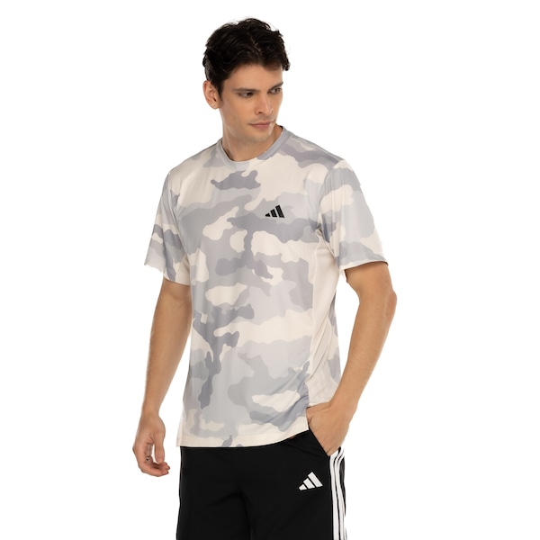 Camiseta Masculina adidas Manga Curta Treino Camuflada