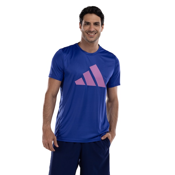 Camiseta Masculina adidas Manga Curta Run It