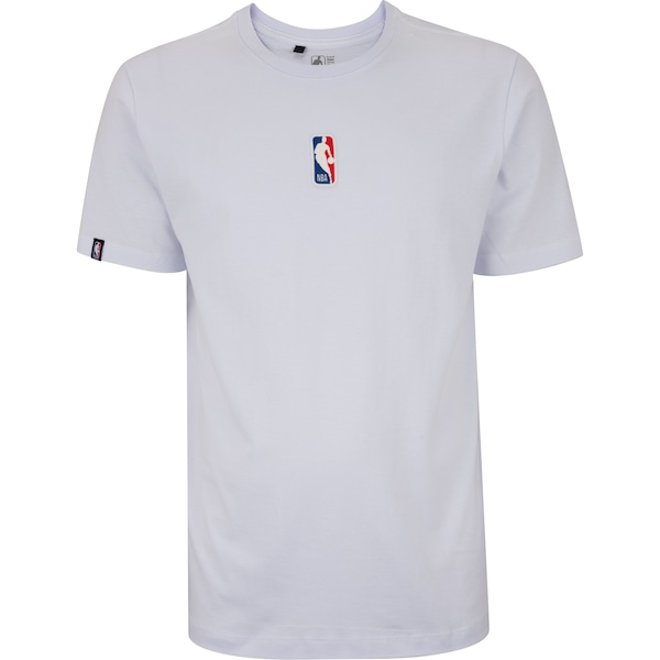 Camiseta Masculina NBA Manga Curta Core Logoman | Cor: BRANCO | Tamanho: M