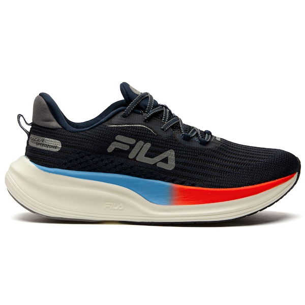 Tênis Fila Racer Speedzone Masculino | Cor: AZUL ESC/LARANJA | Tamanho: 39