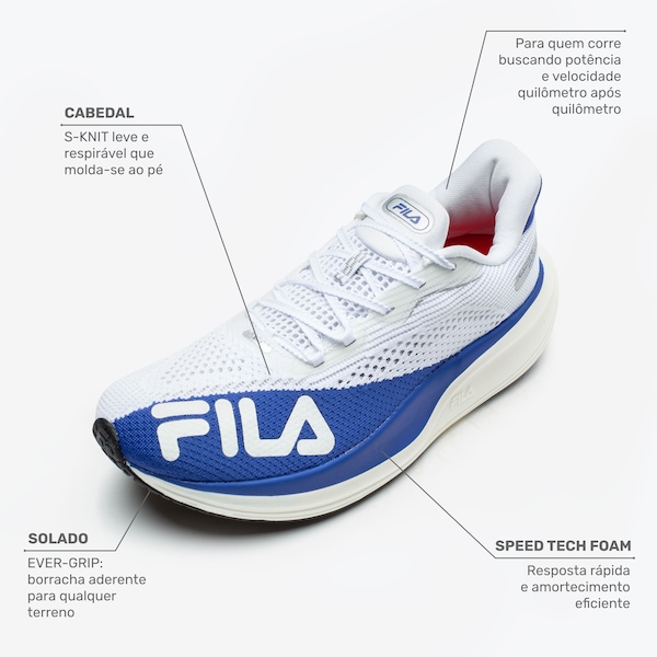 Vista 3 Tênis Fila Racer Speedzone Masculino incolor Fila incolor