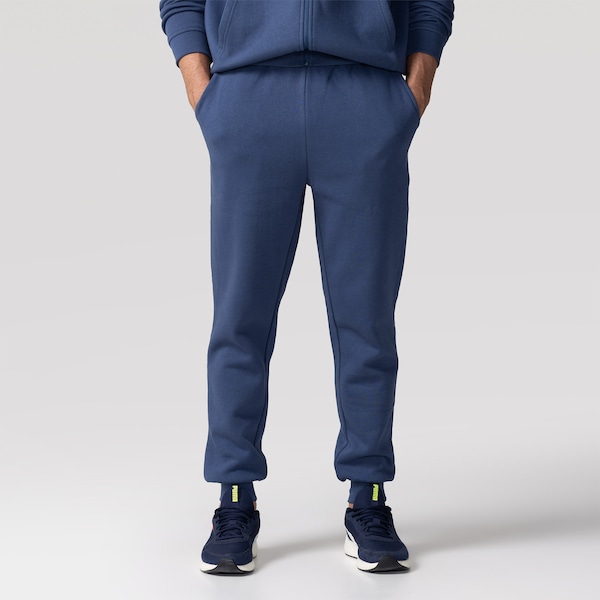 Calça Jogger Masculina Oxer Moletom Bolso | Cor: AZUL ESCURO | Tamanho: GG