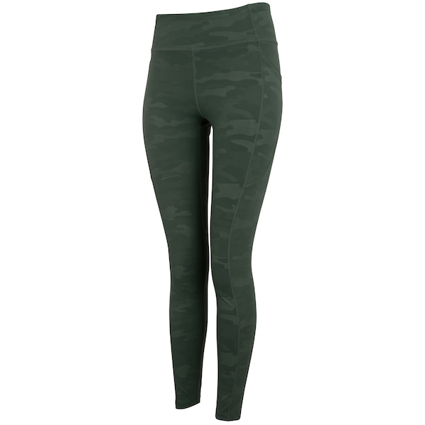 Calça Legging Feminina Oxer Camuflada Premium Média Compressão Cós Baixo