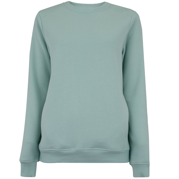 Vista 2 Blusa de Moletom Feminina Oxer Careca Bolso Externo Selado VERDE CLARO Oxer VERDE CLARO