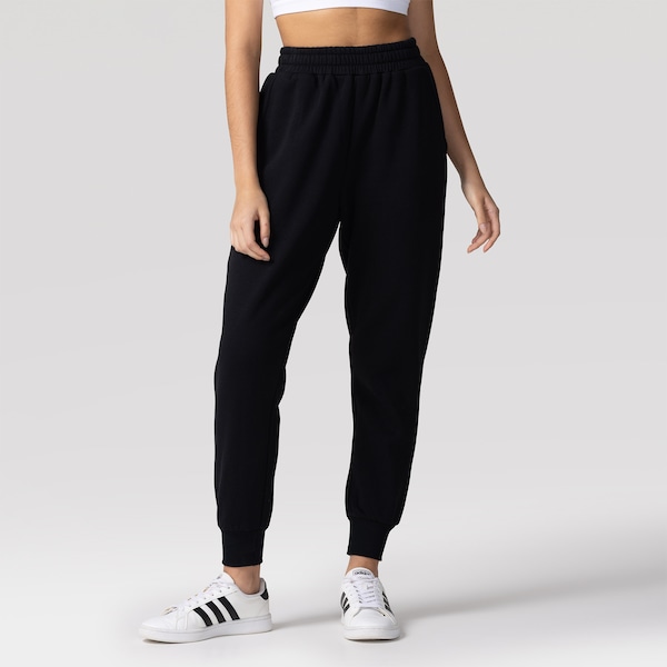 Calça Jogger Feminina Oxer Moletom | Cor: PRETO | Tamanho: M
