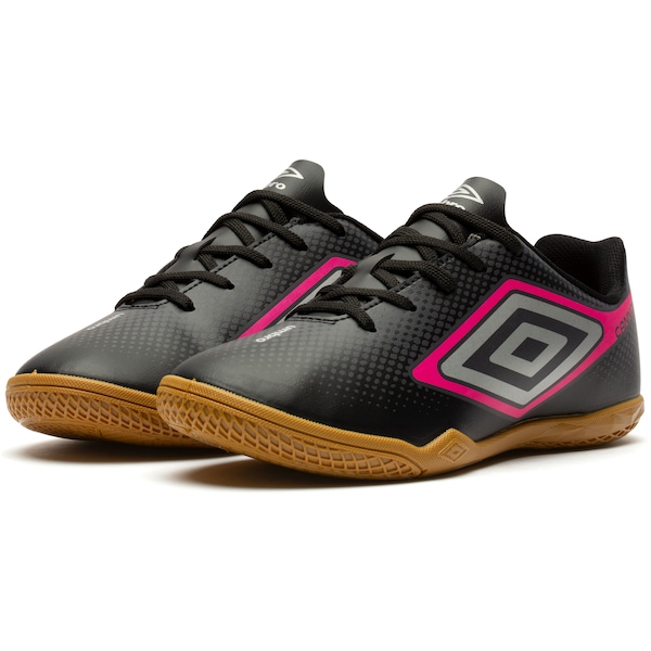 Vista 3 Chuteira Futsal Umbro Cannon Adulto PRETO/CINZA Umbro PRETO/CINZA