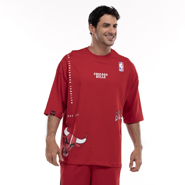 Camiseta do Chicago Bulls Masculina NBA Construct N0253