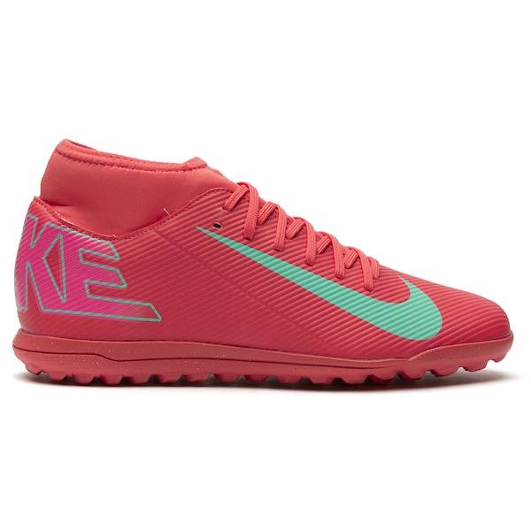 Chuteira Society Adulto Nike Mercurial Superfly 10 Club Mds | Cor: ROSA/VERDE CLA | Tamanho: 39