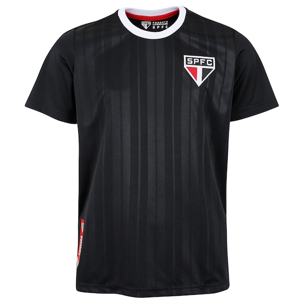 Camiseta do São Paulo Juvenil Dry | Cor: PRETO | Tamanho: 10