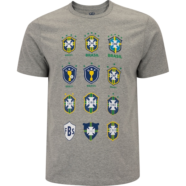 Camiseta do Brasil CBF Masculina Evolução