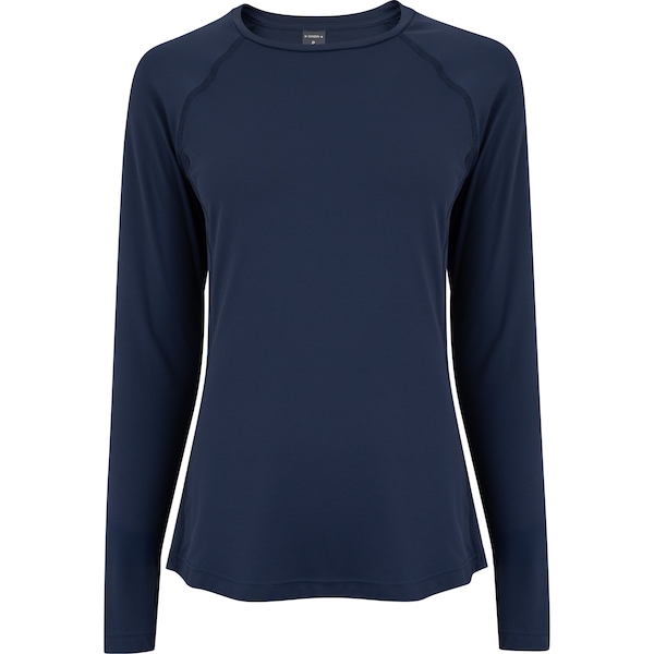 Camiseta Feminina Oxer Manga Longa Recorte Print Color