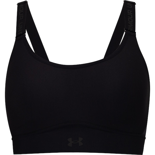 Vista 2 Top Fitness com Bojo Under Armour Média Sustentação Infinty Adulto PRETO Under Armour PRETO