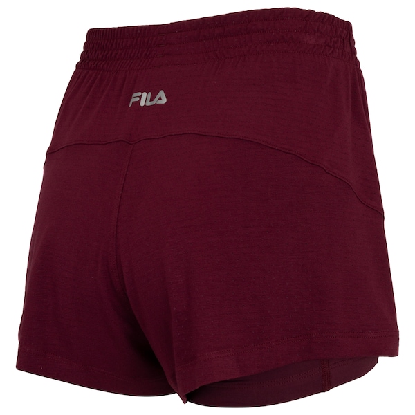 Vista 3 Short Feminino Fila Future Duplo Flow VINHO Fila VINHO