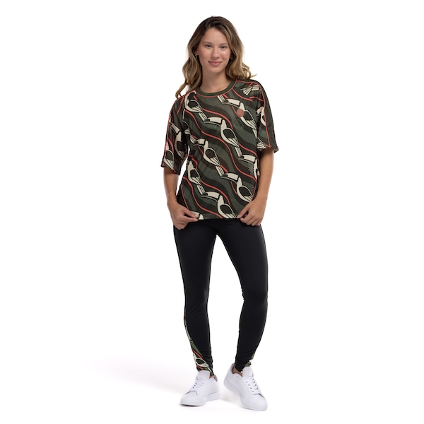 Calça Farm Vivo Tucano Gráfico Legging Cós Médio Média Compressão Feminina
