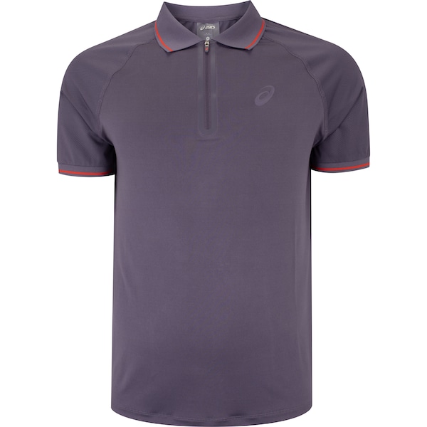 Camisa Polo Masculina ASICS Zíper Selado