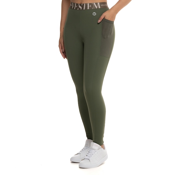 Calça Vestem Legging Fusô Boulder Feminina | Cor: VERDE | Tamanho: P