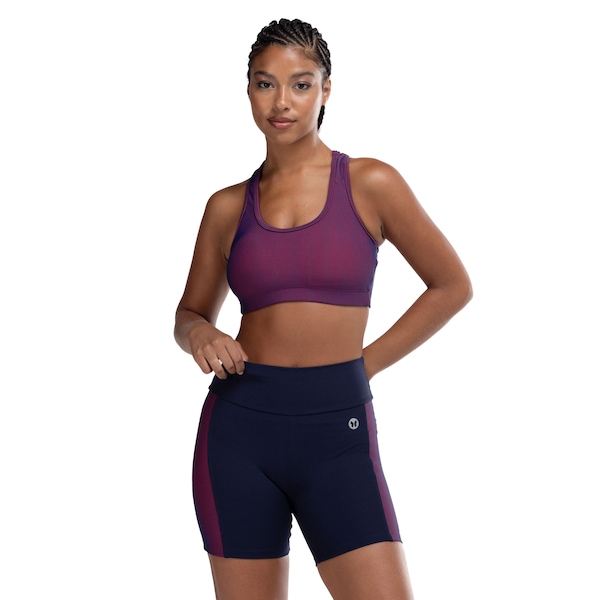 Top Fitness com Bojo Removível Vestem Média Sustentação Rebeca Adulto