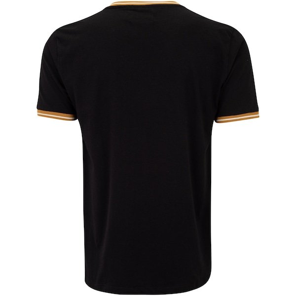Vista 3 Camiseta do Real Madrid Balboa Masculina Algodão PRETO Balboa PRETO