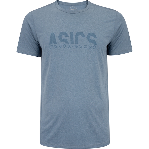 Camiseta Masculina ASICS Manga Curta Fuji Anti Odor