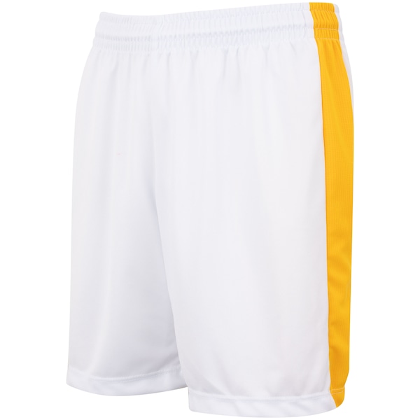 Vista 2 Calção do Real Madrid Braziline Juvenil Liga BRANCO/AMARELO CLARO braziline BRANCO/AMARELO CLARO