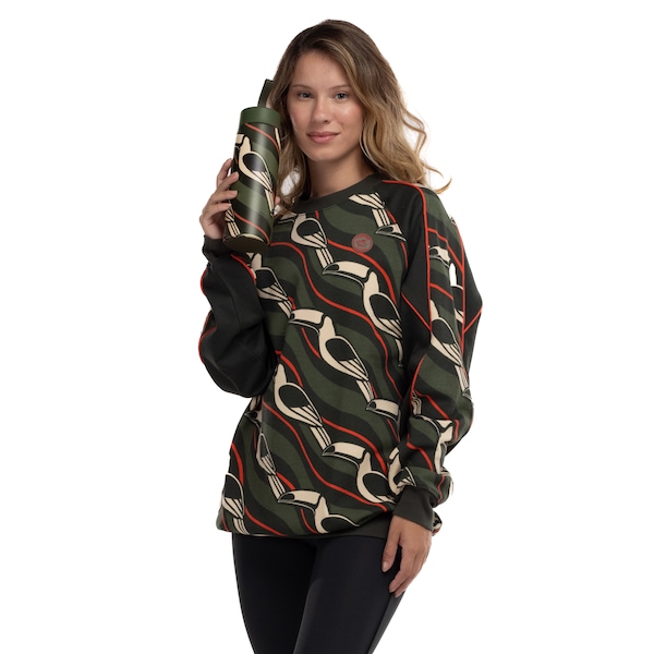 Vista 2 Garrafa Farm Rio Que Sede Tucanos Gráficos 750ml VERDE ESC/LARANJA Farm Rio VERDE ESC/LARANJA