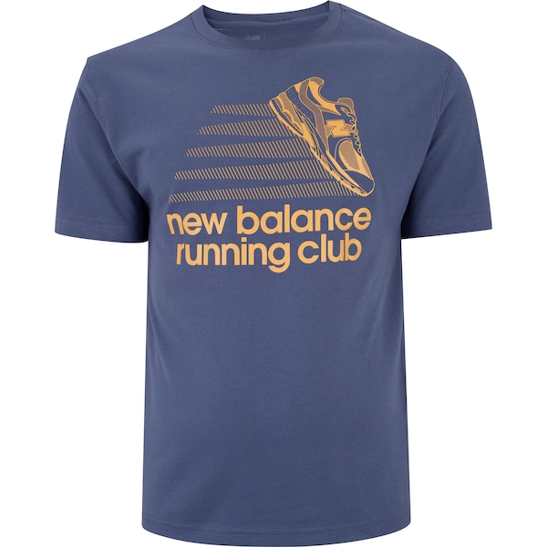 Camiseta Masculina New Balance Manga Curta Athletics Running Club