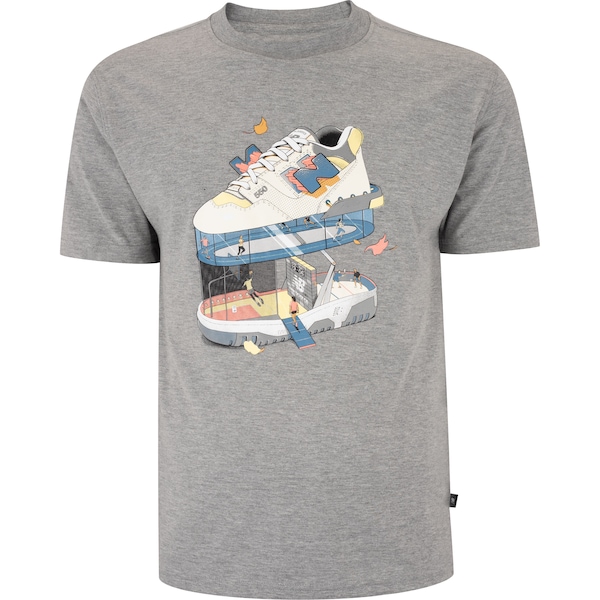 Camiseta Masculina New Balance Manga Curta Fitness Center 550