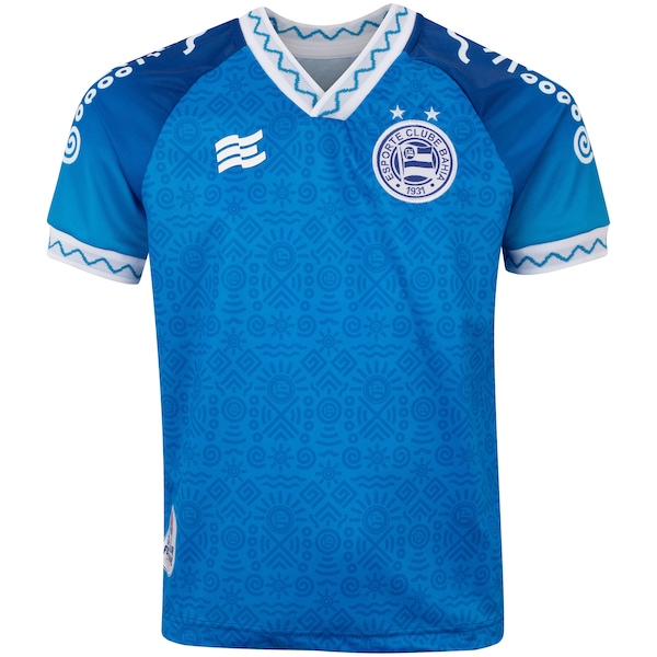 Camisa do Bahia 24 Volt Juvenil Consciência Negra | Cor: AZUL | Tamanho: 10