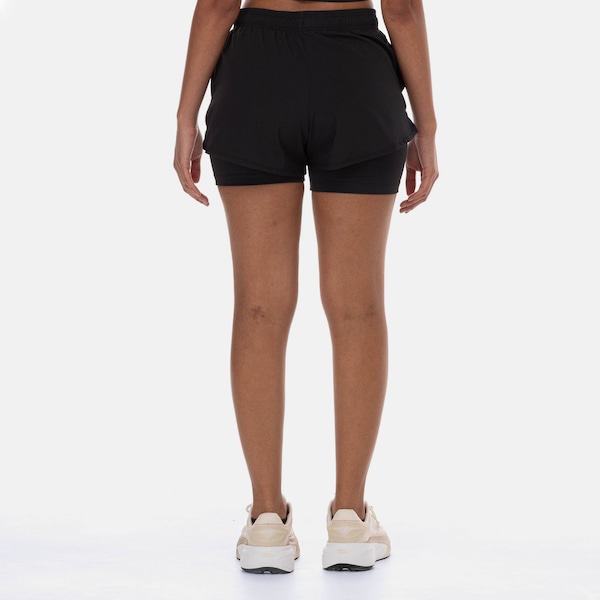 Vista 3 Short Feminino New Balance Sport Essentials 2 IN 1 PRETO/PRETO New Balance PRETO/PRETO