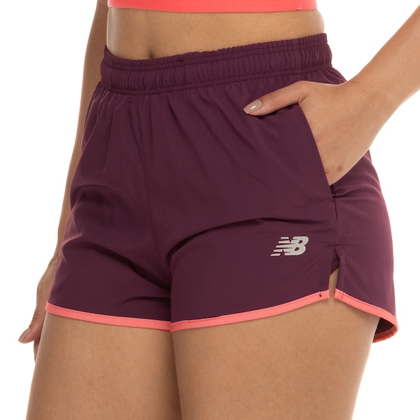 Vista 2 Short New Balance Sport Essentials Run 3 Feminino ROSA New Balance ROSA